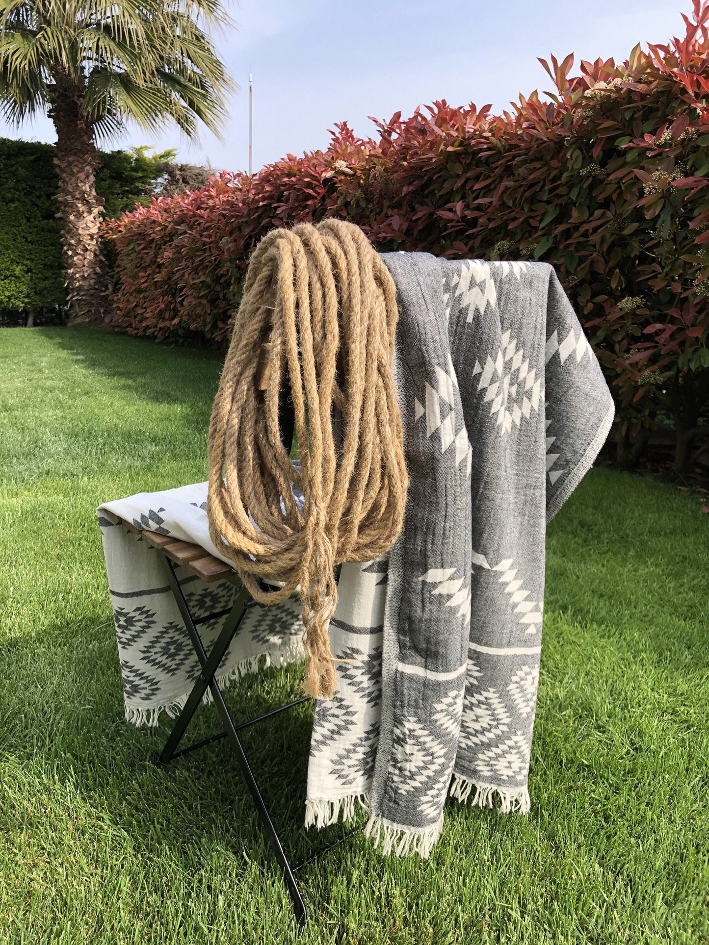 Olive&Linen Aztec Turkish Towel