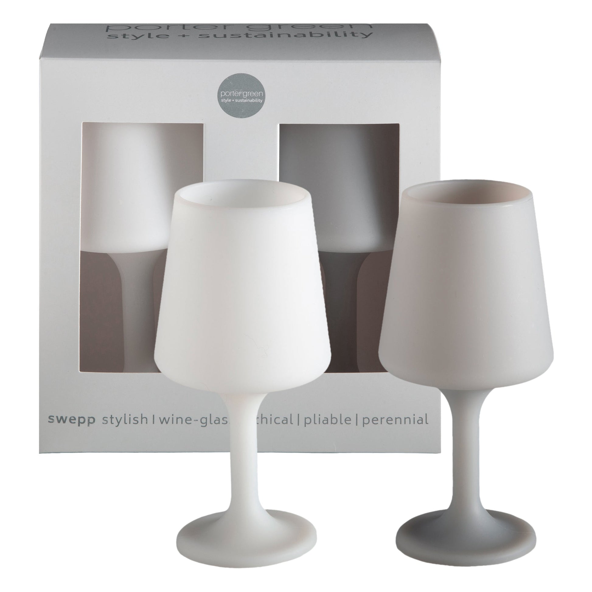 blanc + dove | swepp | silicone unbreakable wine glasses