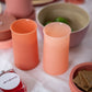 terra + peach | stegg | silicone unbreakable highball glasses