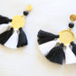 Sol Tassel Earring - Black & White