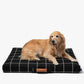 Black Grid | Luxury Dog Bed or Bed Cover