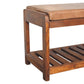 Solid Wood Buffalo Slatted Hallway Bench