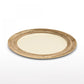 Feather Plates Gold/Oyster