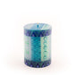Blue & Green Painted Candles