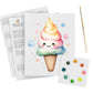 Petite Artisan Watercolor Ice Cream Cone