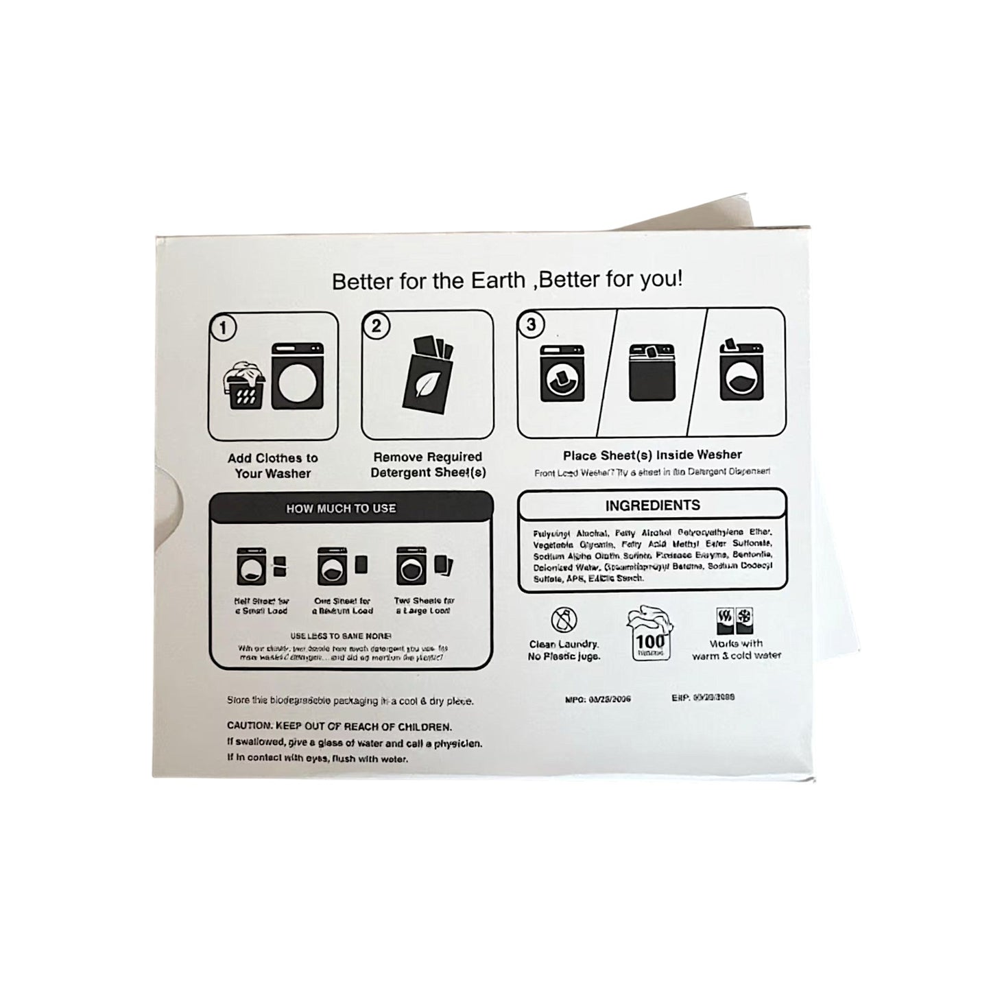 Laundry Detergent Sheets Fragrance Free
