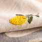 Lemon Hand-Stitched Towel Set