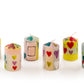 Pastel Hearts Painted Candles