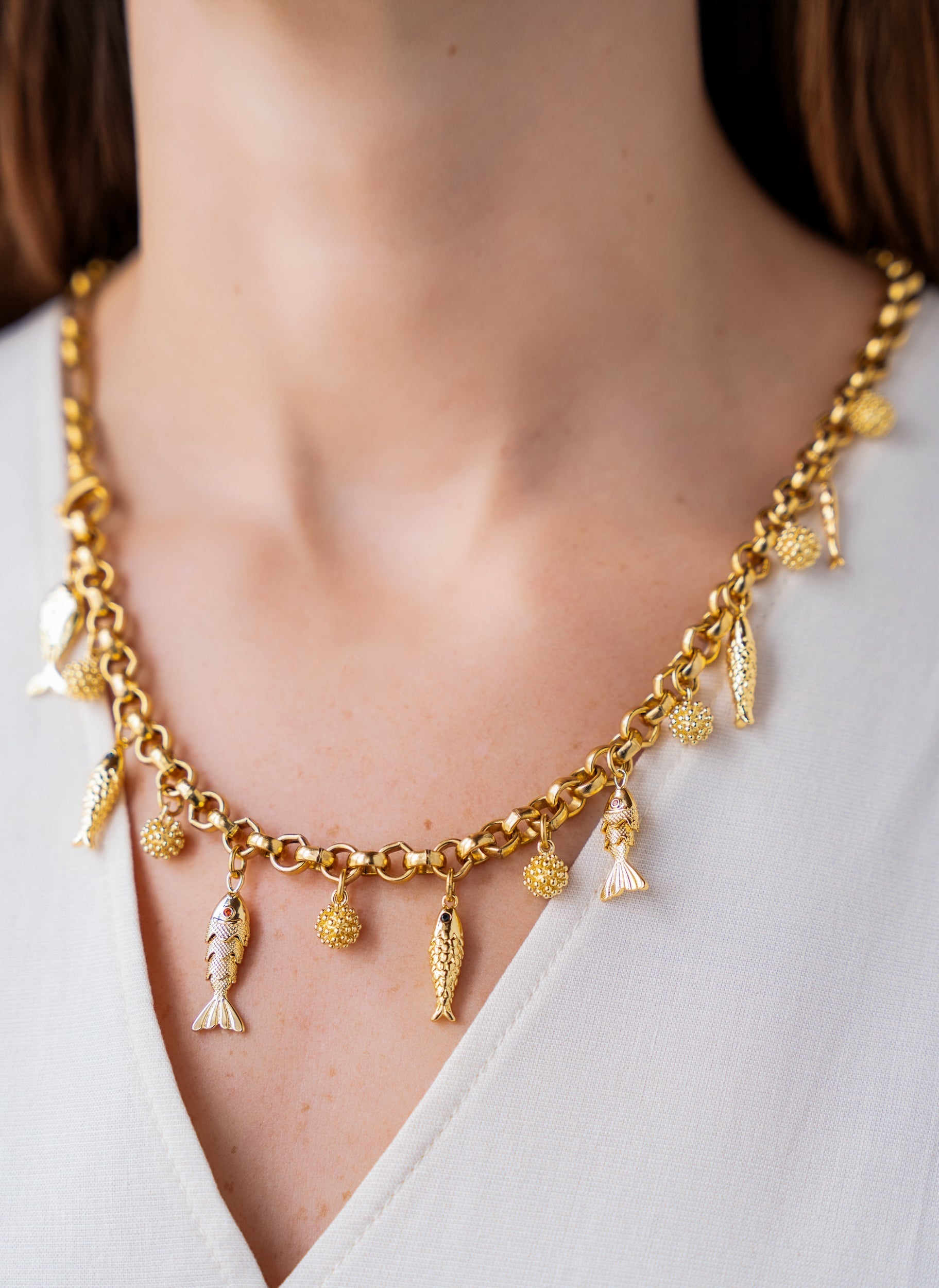 Fish Charm Convertible Necklace