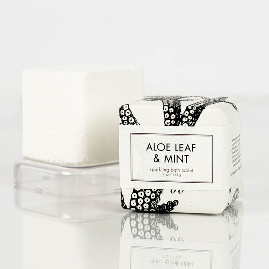 Aloe Leaf & Mint - Sparkling Bath Tablet