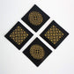 Dalia Coasters - Gold