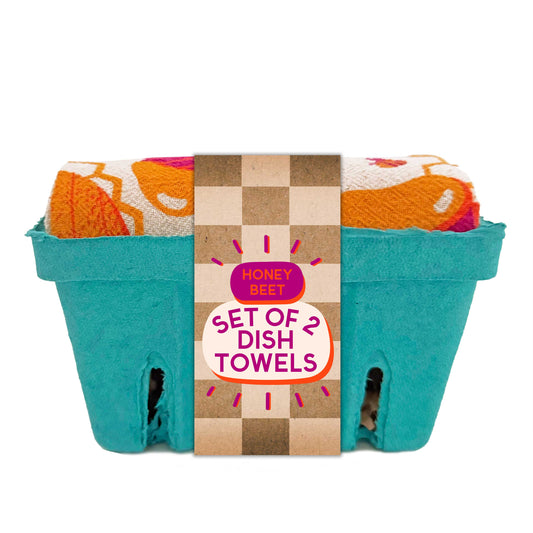 Honey Beet - Dish Towel Set of 2