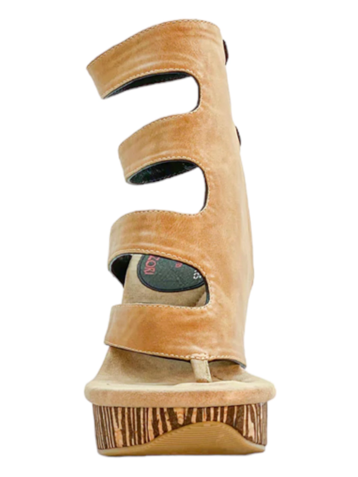 Reversible Wedge Shoe Black/ Tan