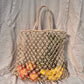 Isla Macramé Market Tote Bag, Natural