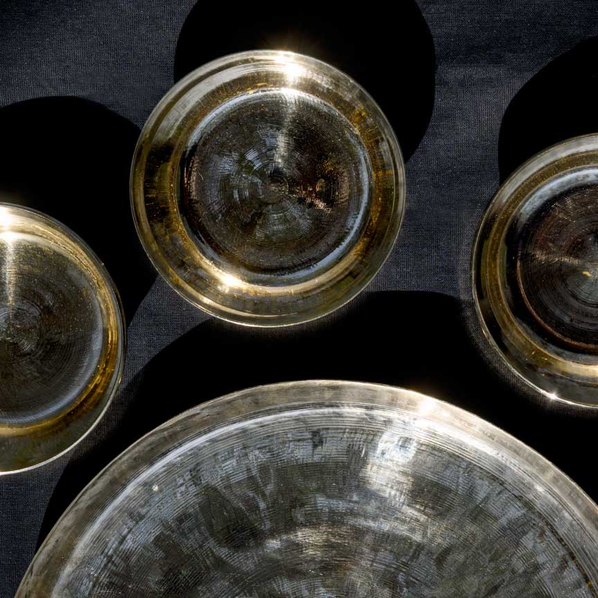 Bronze (Kansa) plate set 11"