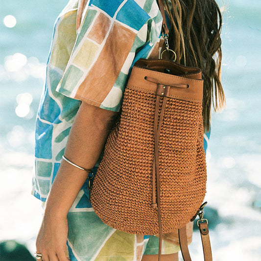 [WS] Transito Woven Mini Backpack | Orange