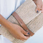 Rosa Woven Satchel Bag | Natural