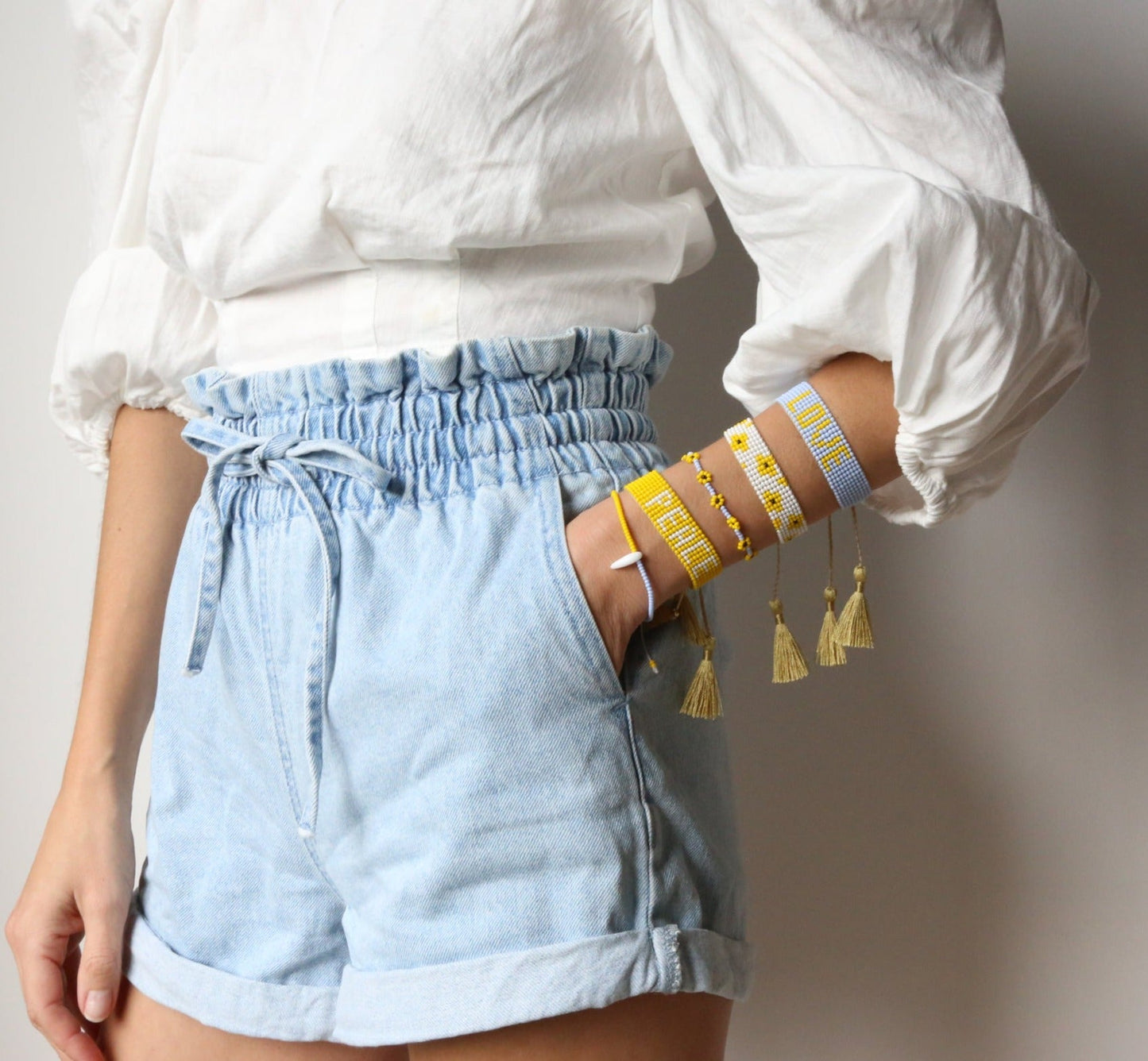 PEACE Bracelet Yellow