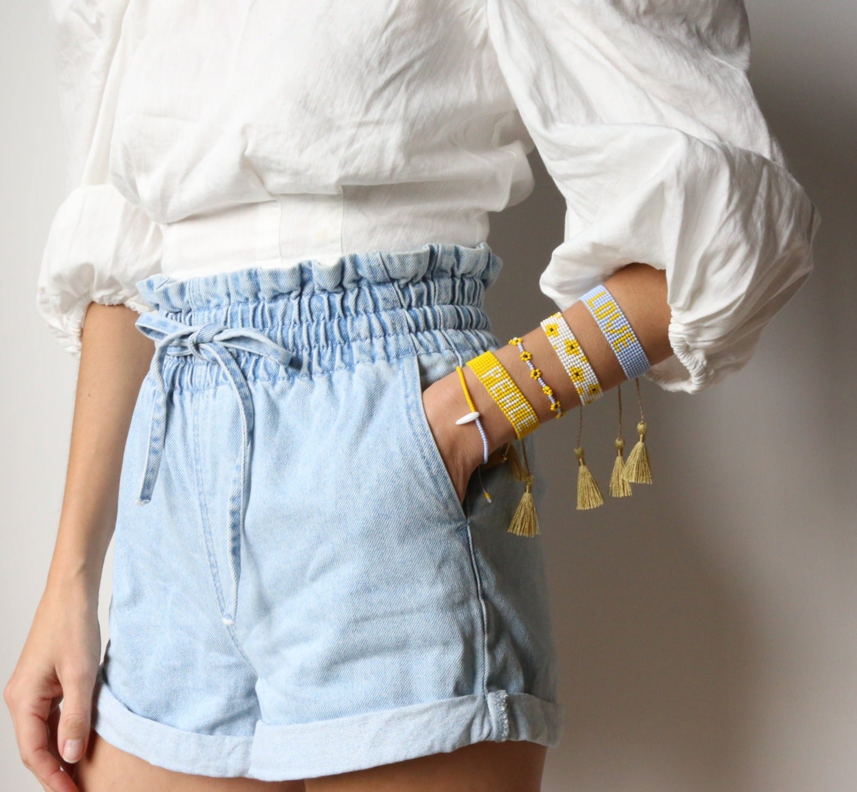 PEACE Bracelet Yellow