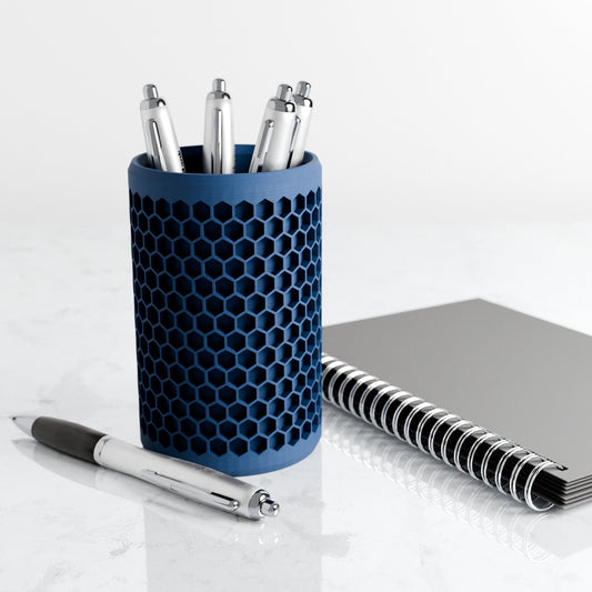 Modern Honeycomb Pencil Holder