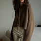 MOMO HANDKNIT CARDIGAN- SADDLE