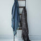 MONO STRIPE THROW - DENIM