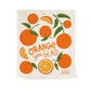 Orange Dish Towel + Sponge Cloth Gift Set
