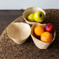 Jacaranda Hand-carved Wood Trinket Bowl