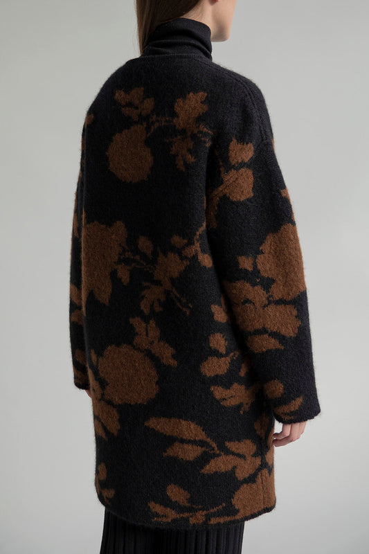 ROSALIE COAT - BLACK CAMEL