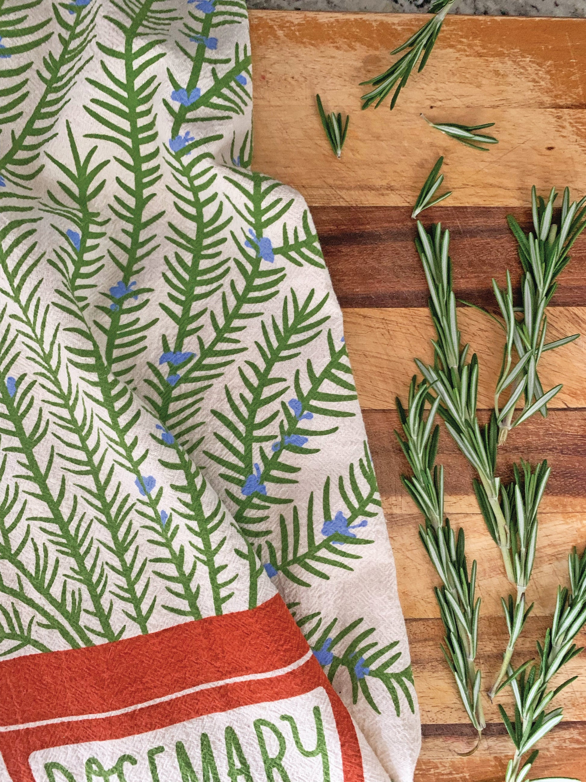 Rosemary Herb Dish Towel