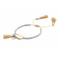 Beaded Shell Tassel Bracelet Pale Gold