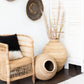 African Statement Buhera Woven Cane Floor Basket