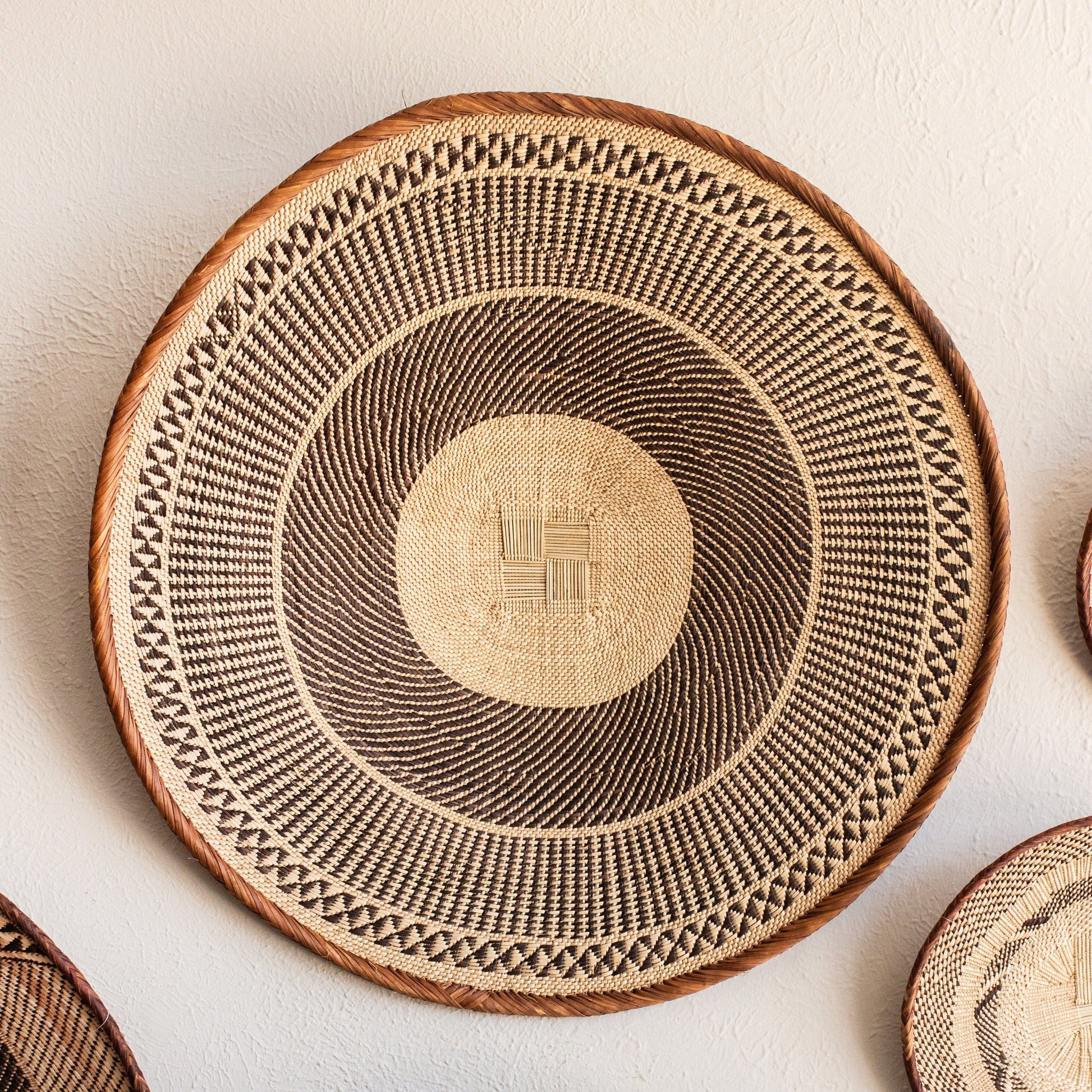 Statement Binga Patterned Wall Hanging Basket