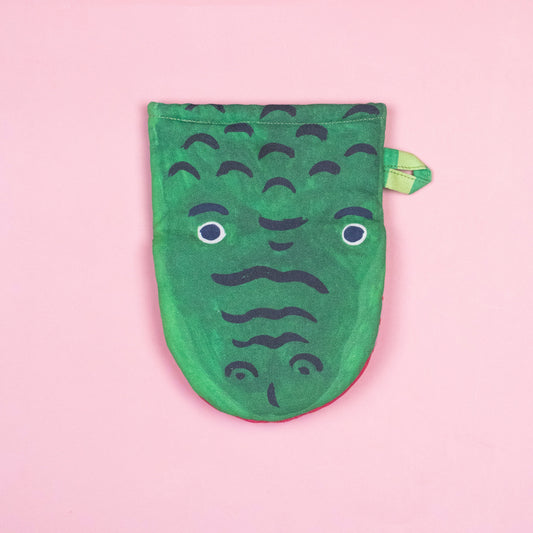 Organic Cotton Alligator Oven Mitt