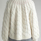 TOMO MIX CABLE HANDKNIT - IVORY