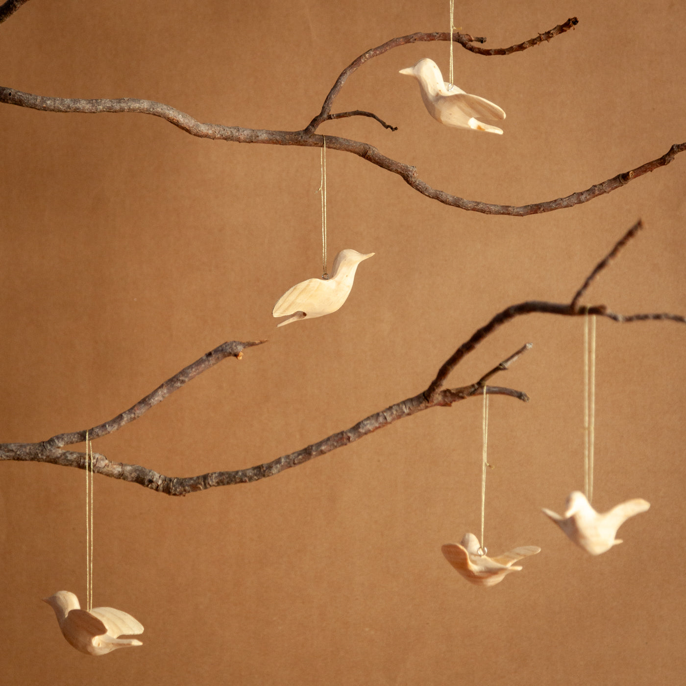 Wooden Sunbird Ornament