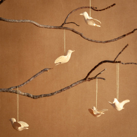 Wooden Sunbird Ornament