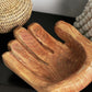 Cupped Hand Natural Eucalyptus Wood Bowl Sculpture
