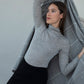 WINDOWPANE THROW - GREY