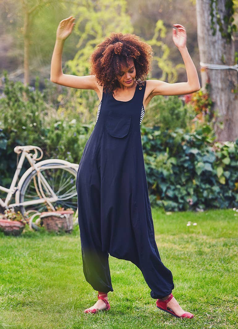 BohoClandestino - Black Hippie Harem Jumpsuit