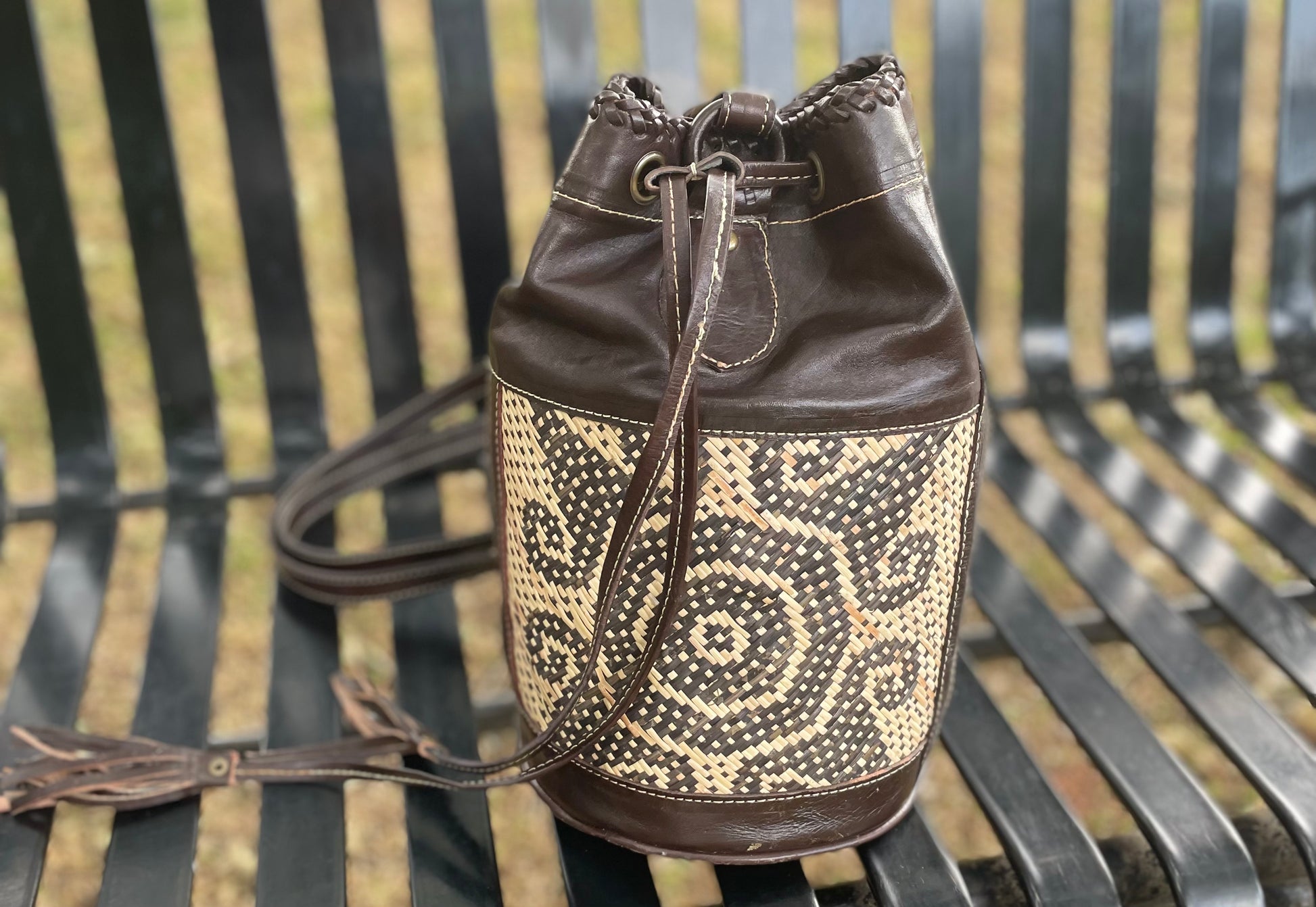 Rattan Slingback  Backpack Bali