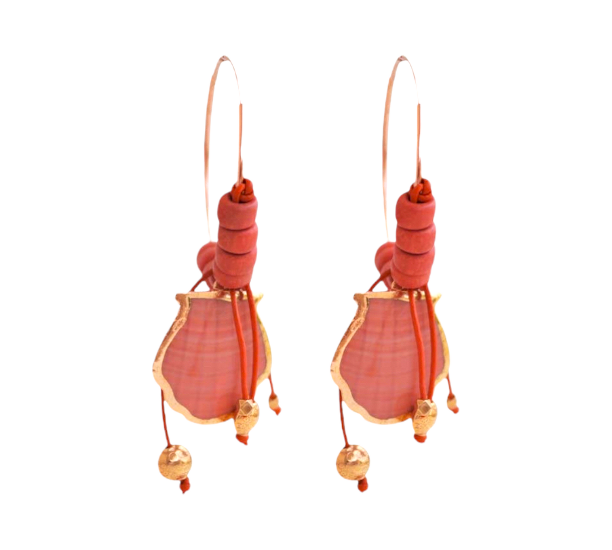 Chrysida Rose Gold Beaded Hoop - Greece