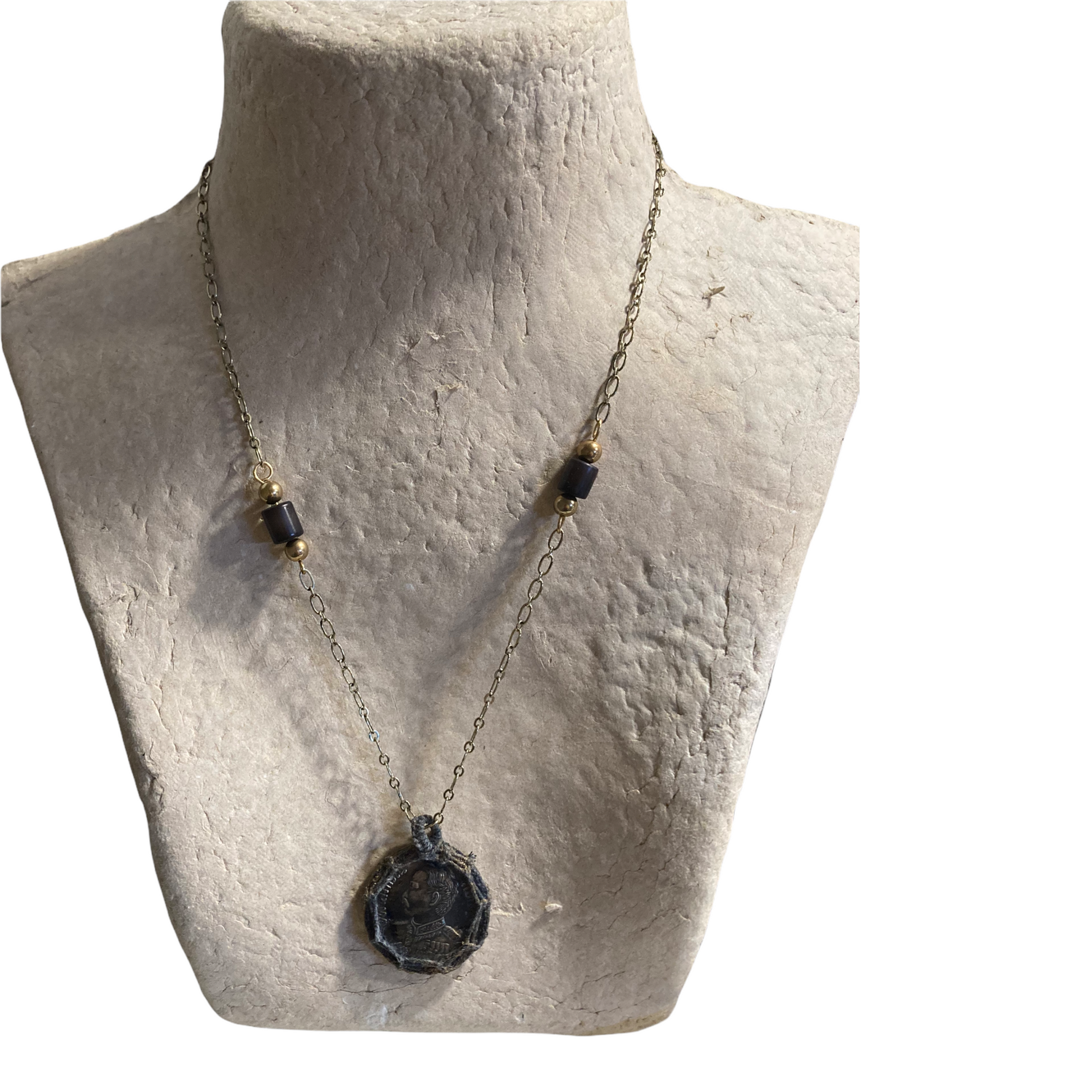 Antique Coin Necklace   (One- of- a- kind)