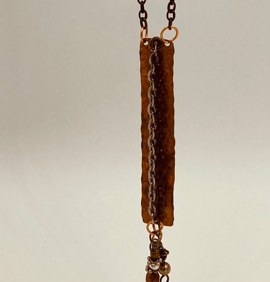 Copper Drop Chain Pendant New Mexico