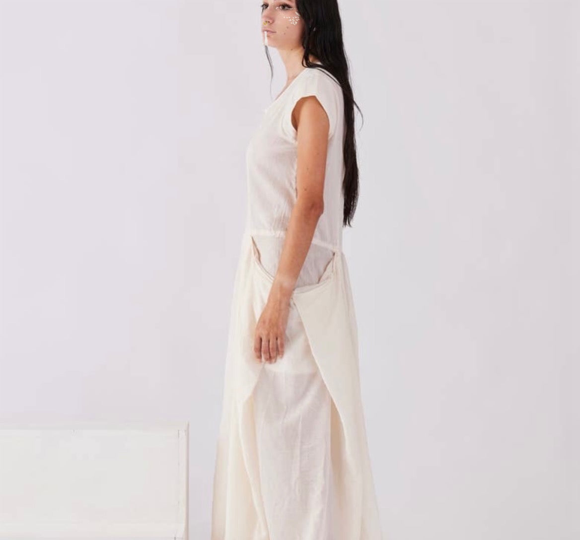 SILKY PYLON DRESS